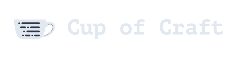 cupofcraft - my dev journey